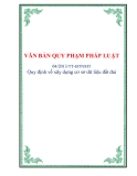 Văn bản quy phạm pháp luật 04/2013/TT-BTNMT Quy định về xây dựng cơ sở dữ liệu đất đai