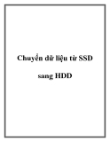 Chuyển dữ liệu từ SSD sang HDD.