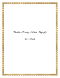 Thanh – Phong – Minh - Nguyệt - Kỳ 1 