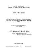 luận văn:HÁT QUAN LANG CỦA NGƯỜI TÀY Ở THẠCH AN - CAO BẰNG TIẾP CẬN DƯỚI GÓC ĐỘ VĂN HỌC DÂN GIAN