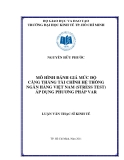 luận văn: MÔ HÌNH ĐÁNH GIÁ MỨC ĐỘ CĂNG THẲNG TÀI CHÍNH HỆ THỐNG NGÂN HÀNG VIỆT NAM (STRESS TEST) ÁP DỤNG PHƯƠNG PHÁP VAR