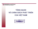 TỔNG QUAN  VỀ CHÍNH SÁCH PHÁT TRIỂN  CỦA VIỆT NAM