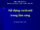 Sử dụng corticosteroid 