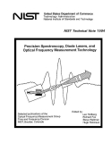 precision spectroscopy diode lasers and optical frequency measur