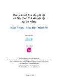 Báo cáo về Trẻ khuyết tật và Gia đình Trẻ khuyết tật tại Đà Nẵng Kiến Thức - Thái Độ - Hành Vi