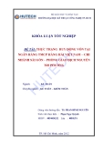 Luận văn: 1 Thực trạng huy động vốn tại ngân hàng TMCP Hàng Hải VN - chi nhánh Sài Gòn - PGD Nguyễn Tri Phương