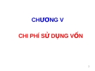 CHƯƠNG V CHI PHÍ SỬ DỤNG VỐN