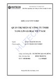 Luận văn: Quản trị nhân sự tại công ty TNHH Yang Lin Global Việt Nam