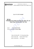Luận văn: Giải pháp hoàn thiện hoạt động huy động vốn của ngân hàng thương mại Việt Nam