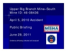 upper big branch mine south mine id