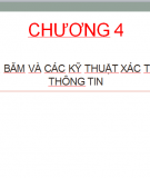 Chương 4 " Hàm băm và các kỹ thuật xác thực thông tin"