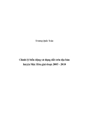 Đề tài: Chỉnh lý biến động sử dụng đất đai trên địa bàn huyện Mộc Hóa giai đoạn 2005-2-10