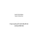 Đề tài: Công tác giải quyết đất đai tại huyện Bình Đại