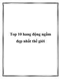 Top 10 hang động ngầm đẹp nhất thế giới