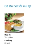 Cá lăn bột xốt mù tạt