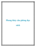 Phong thủy cho phòng đọc sách