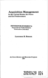 acquisition management in the u s air force and its predecessors