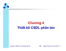 Chương 4 " Thiết kế CSDL phân tán"