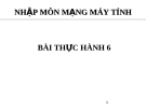 NHẬP MÔN MẠNG MÁY TÍNH - BÀI THỰC HÀNH 6