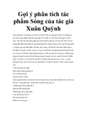 Gợi ý phân tích tác phẩm Sóng của tác giả Xuân Quỳnh