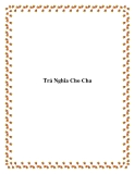 Truyện ngắn Trả Nghĩa Cho Cha