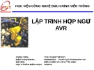 LẬP TRÌNH HỢP NGỮ AVR