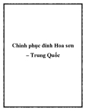 Chinh phục đỉnh Hoa sơn – Trung Quốc