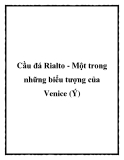 Cầu đá Rialto - Một trong những biểu tượng của Venice (Ý)