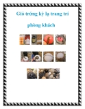 Giỏ trứng kỳ lạ trang trí phòng khách