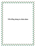 Nếu bỗng dưng ta chán nhau