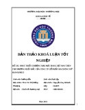 ĐỀ TÀI: PHÁT TRIỂN THƯƠNG MẠI MẶT HÀNG DỆT MAY TRÊN THỊ TRƯỜNG MIỀN BẮC CỦA CÔNG TY CỔ PHẦN MAY ĐÔNG MỸ - HANOSIMEX