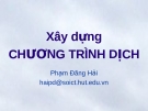 Xây dựng CHƯƠNG TRÌNH DỊCH - Chương 3: Phân tích cú pháp