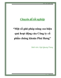 Đề tài " Một số giải pháp nâng cao hiệu quả hoạt động của Công ty cổ phần chứng khoán Phú Hưng ”