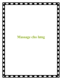 Massage cho lưng