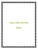 Nguy hiểm khi tiêm Botox