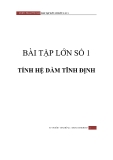 Bài tập lớn cơ kết cấu 1 - SVTH Tôn Tấn Đông 