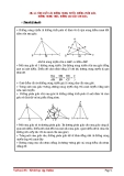Tính chất các đường trung tuyến Đường phân giác Đường trung trực Đường cao