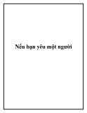 Nếu bạn yêu một người