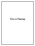 Yêu và Thương