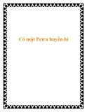 Có một Petra huyền bí