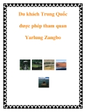 Du khách Trung Quốc được phép tham quan Yarlung Zangbo