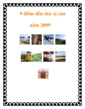 9 điểm đến thú vị của năm 2009