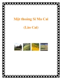 Một thoáng Si Ma Cai (Lào Cai)