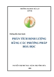 Phân tích định lượng bằng các phương pháp hóa học