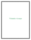 Vitamin và mụn