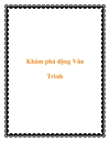 Khám phá động Vân Trình