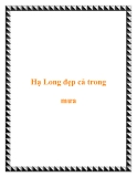 Hạ Long đẹp cả trong mưa