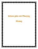 Khám phá núi Phượng Hoàng