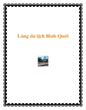 Làng du lịch Bình Quới