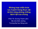 Những hợp chất chứa lưu huỳnh trong thực vật & khả năng phòng chống bệnh tật của chúng - PGS.TS. Dương Thanh Liêm